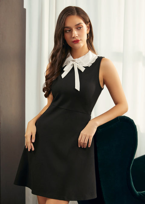 November Nostalgia Flare Dress in Black Tie Affair, Size M November Nostalgia Flare Dress in Black Tie Affair, Size M