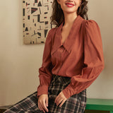 Petal Picnic Long Sleeve Blouse