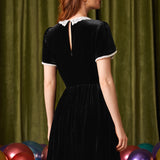 Victorian Whisper Lace Collar Dress