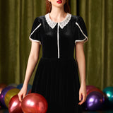 Victorian Whisper Lace Collar Dress