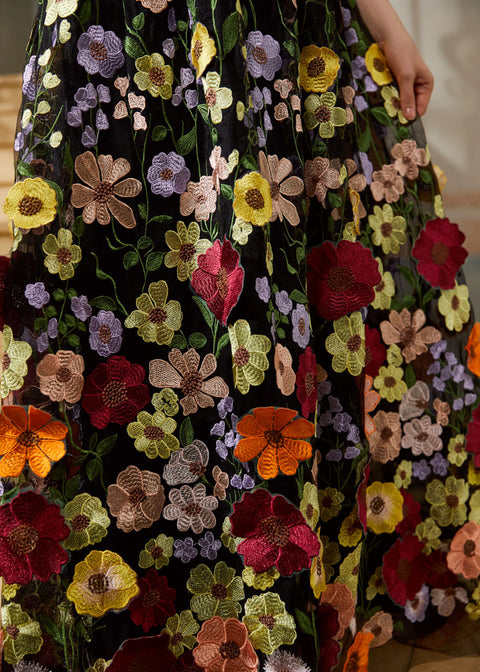 full bloom embroidered dress Our 3D hydrangea embroidered dress in full bloom. @manilafashionrunway