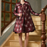 Timeless Brocade Midi Coat