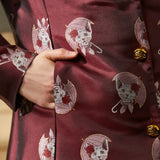 Timeless Brocade Midi Coat
