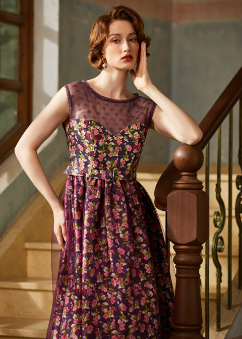 Once Upon a Staircase Dress in Royal Plum, Size L Once Upon a Staircase Dress in Royal Plum, Size L