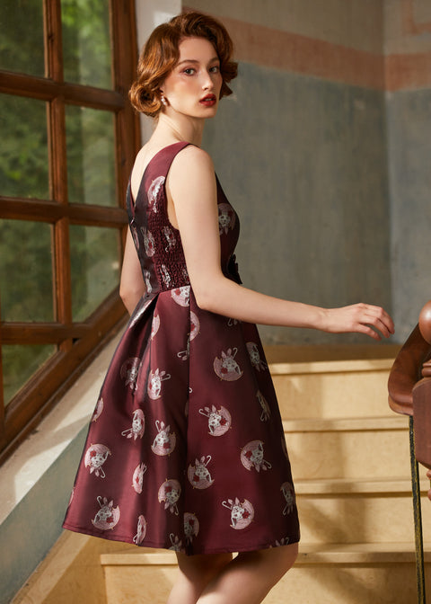 The Purrfectly Poised Fit & Flare Dress