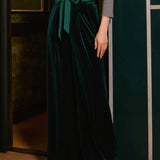 Cider, Spice & Everything Nice Wide Leg Velvet Pants