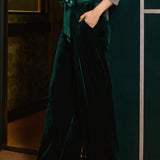 Cider, Spice & Everything Nice Wide Leg Velvet Pants