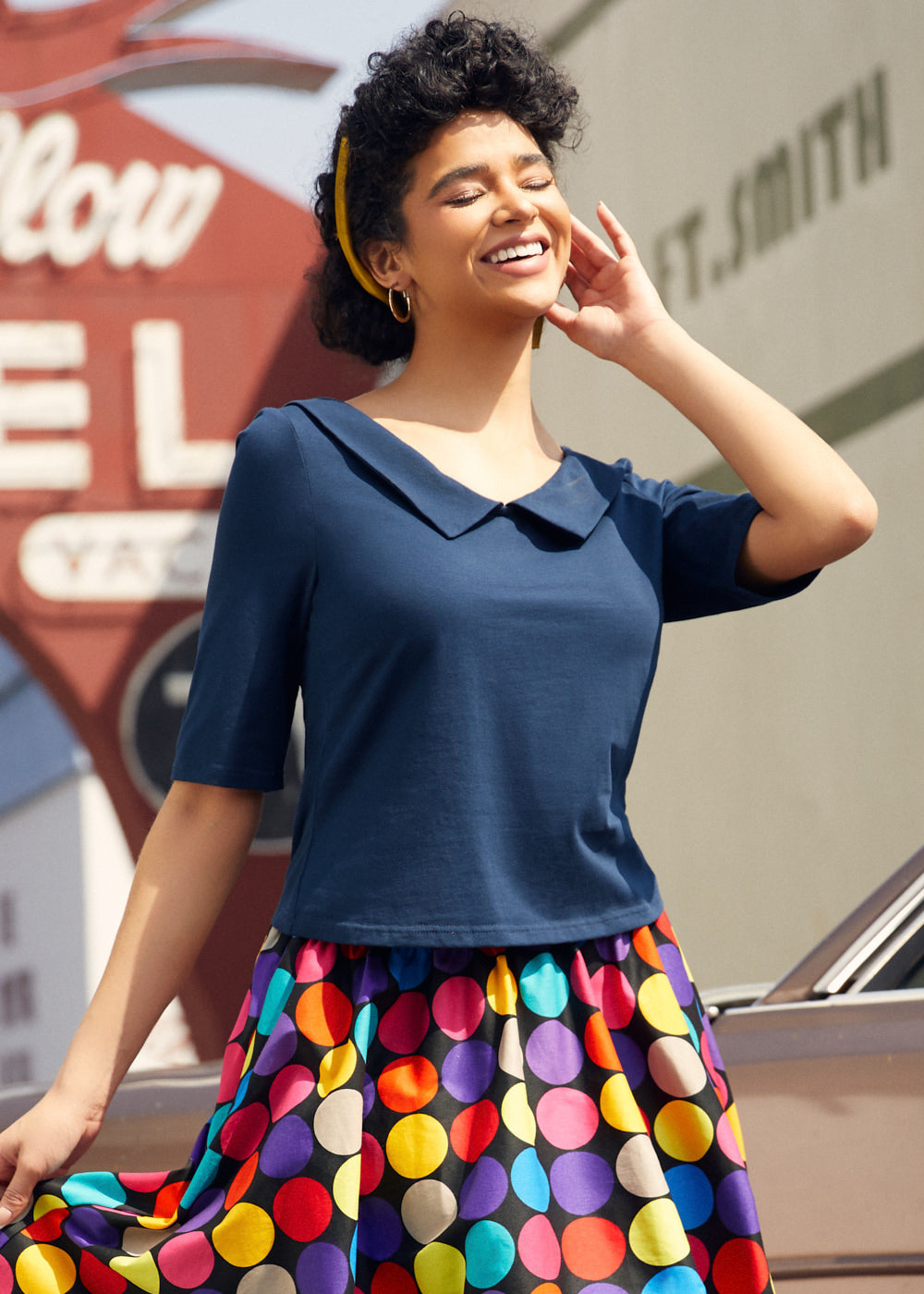 Properly Playful Collared Tee (Final Sale)