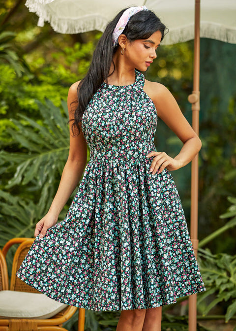 Detour Darling Fit & Flare Dress in Berry Sweet, Size M Detour Darling Fit & Flare Dress in Berry Sweet, Size M
