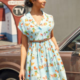 Waist Side Story Fit & Flare Dress