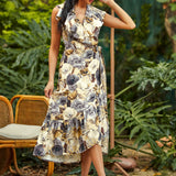 Wrap Star Ruffle Dress