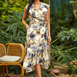 Wrap Star Ruffle Dress