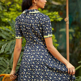 Trimmed in Charm Fit & Flare Dress