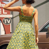 Petal to the Metal Fit & Flare Dress
