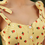 Stay a While Tie-Strap Fit & Flare Dress