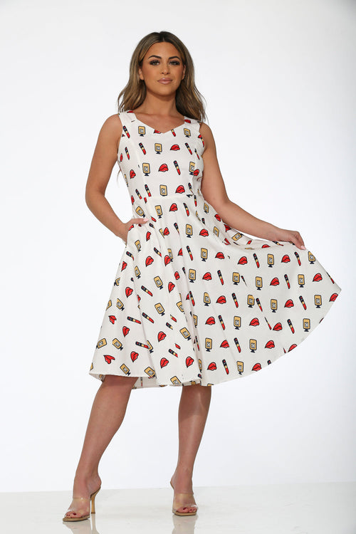 Lipstick Swing Dress