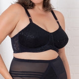 Expandable Cup Wireless Shaper Bra - Black | Style 2101