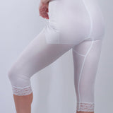 Waistline Capri Pant Liner with Tummy Control Panel | Memory Compression Fabric | Medium Support | Style 6265