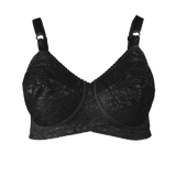 Expandable Cup Wireless Shaper Bra - Black | Style 2101