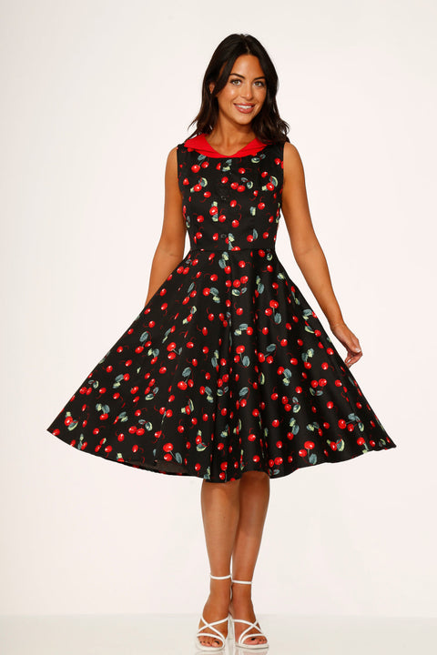 Black Cherry Swing Dress
