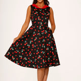 Black Cherry Swing Dress