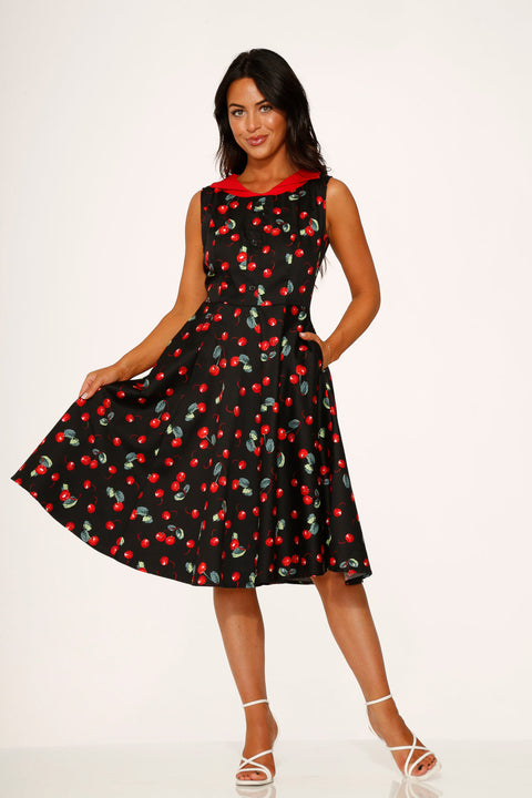 Black Cherry Swing Dress