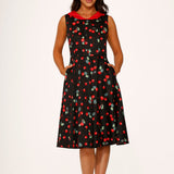 Black Cherry Swing Dress