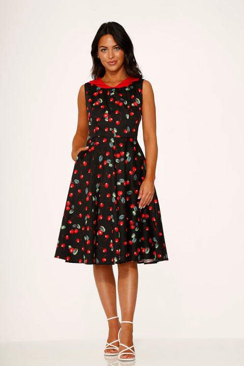 Black Cherry Swing Dress