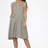 Gingham Swing Dress
