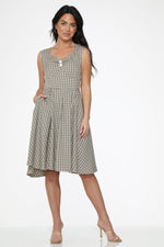 Gingham Swing Dress