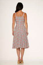 Pink Plaid Swing Dress