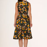 Yellow Floral Swing Dress