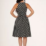 Black & White Polka Dot Swing Dress