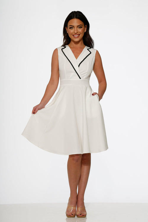 White Jenny Swing Dress