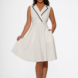 White Jenny Swing Dress