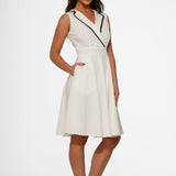 White Jenny Swing Dress