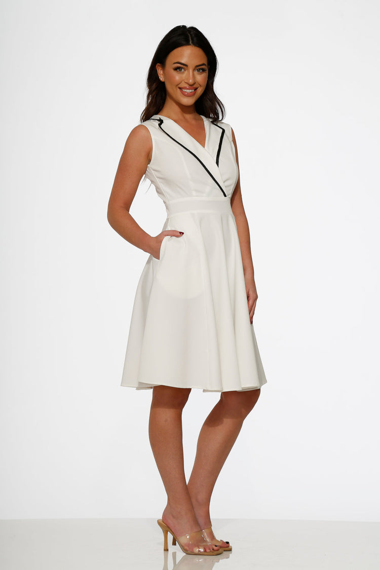 White Jenny Swing Dress