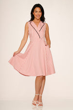 Pink Stripe Swing Dress