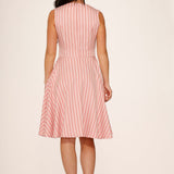 Pink Stripe Swing Dress