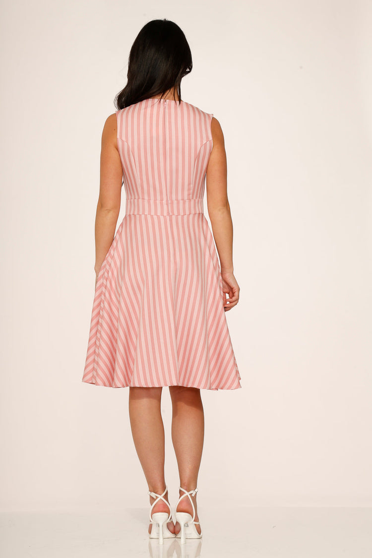 Pink Stripe Swing Dress