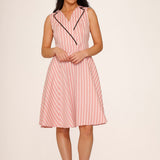 Pink Stripe Swing Dress