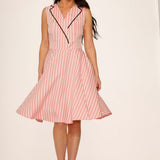 Pink Stripe Swing Dress