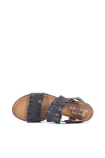 Roche Ruched Leather Sandals