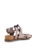Roche Ruched Leather Sandals