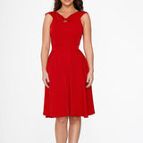 Red Occasional Swing Dress