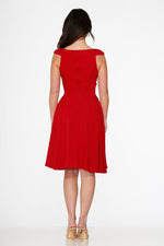 Red Occasional Swing Dress