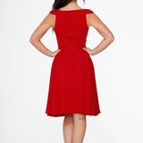 Red Occasional Swing Dress