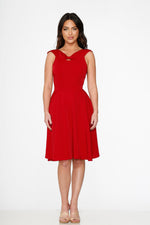 Red Occasional Swing Dress