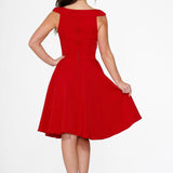 Red Occasional Swing Dress