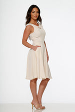Off White Occasional Swing Dress